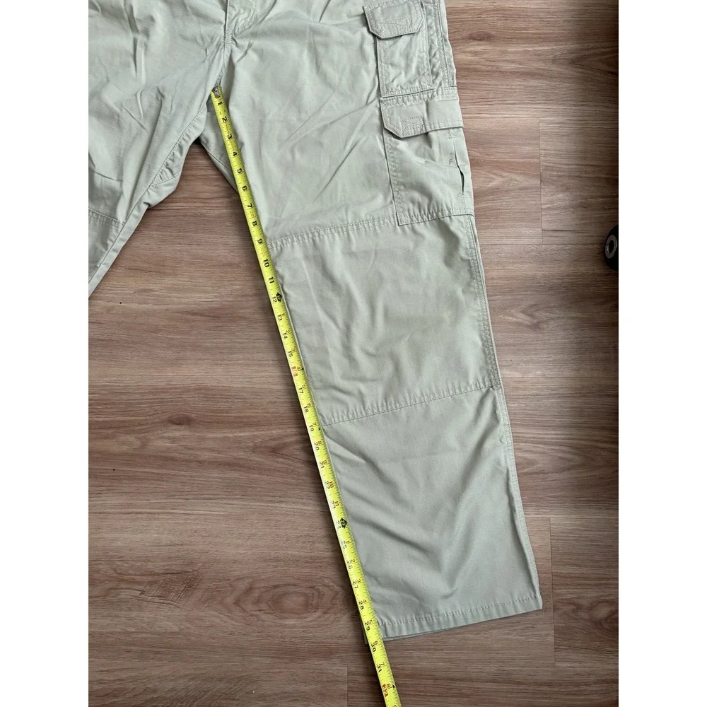 5.11 Tactical Series Pants Mens 38x32 Beige Cargo Ripstop Workwear Utility 74273